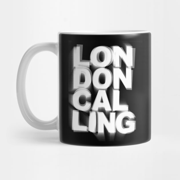 London Calling / Retro Punk Typography Design by DankFutura